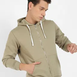 Campus Sutra Hooded Cotton Front Open Sweatshirt-image-33