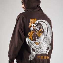 COMICSENSE Jujutsu Kaisen Printed Hooded Oversized Sweatshirt-image-46