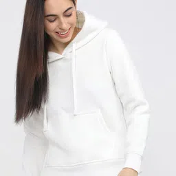 Crazymonk Long Sleeves Cotton Hood Pullover Sweatshirt-image-45