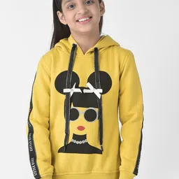 Crimsoune Club Girls Printed Hooded Sweatshirt-image-81