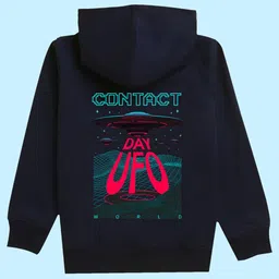 NUSYL Kids Typography Printed Hooded Pullover Sweatshirt-image-48
