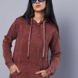 Bewakoof Hooded Long Sleeves Fleece Pullover Sweatshirt-image-40
