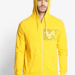 Wildcraft Men Yellow Hooded Cotton Sweatshirt-image-21