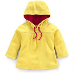 Nino Bambino Unisex Kids Yellow Hooded Sweatshirt-image-103