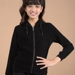 Crimsoune Club Girls Hooded Front-Open Sweatshirt-image-59