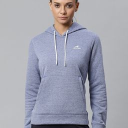 Alcis Women Blue Solid Hooded Sweatshirt-image-33