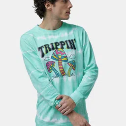 The Souled Store Men TSS Originals Trippin Printed Cotton Sweatshirt-49