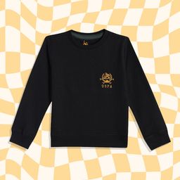 u.s. polo assn. kids U.S.Polo Assn. Kids Boys Black Pure Cotton Sweatshirt-picture-43