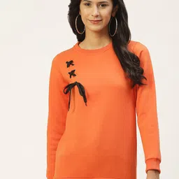 BAESD Lace Inserts Detailed Fleece Sweatshirt-picture-23