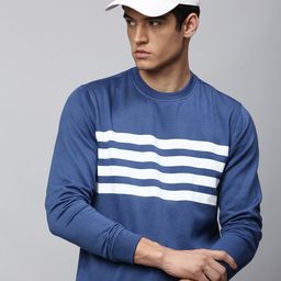 Dennis Lingo Men Blue Striped Sweatshirt-picture-30