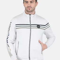 Monte Carlo Men Grey Striped Sweatshirt-picture-10
