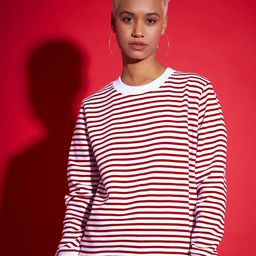 SASSAFRAS Red Striped Pullover-image-34
