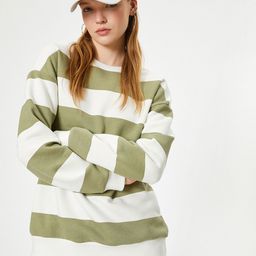 Koton Women Striped Sweatshirt-image-35
