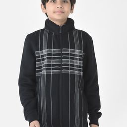 Crimsoune Club Boys Checked Front-Open Sweatshirt-picture-11