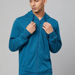 Club York Men Teal Hooded Sweatshirt-image-89