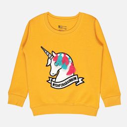 Bodycare Kids Infant Girls Printed Tasselled Round Neck Fleece Pullover-image-48