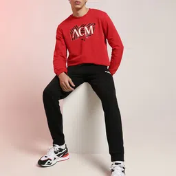 Puma Men Printed Regular Fit AC Milan Football Sweatshirt-image-41