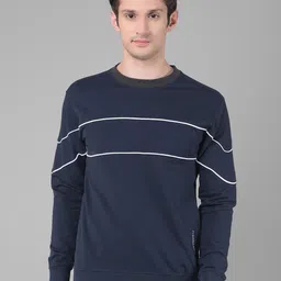 Dollar Round Neck Pullover Cotton Sweatshirt-image-96
