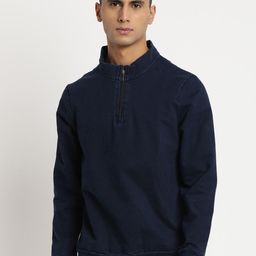 Turtle Men Mock Collar Pullover Sweatshirt-picture-31