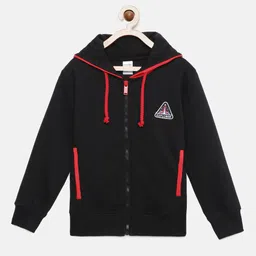 mackly Boys Hooded Front Open Sweatshirt-6
