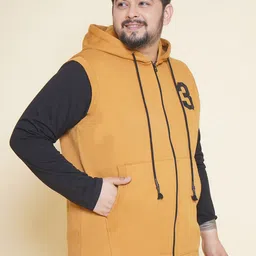 John Pride Plus Size Hooded Cotton Front-Open Sweatshirt image 5