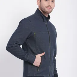 t-base Mock Collar Front-Open Sweatshirt image 3
