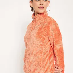 Madame Mock Collar Cotton Front Open Sweatshirt image 2
