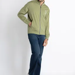 Status Quo Front Open Mock Collar Cotton Sweatshirt image 4
