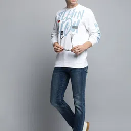 SHOWOFF Typography Printed Cotton Sweatshirt image 5