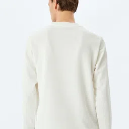 Koton Men Alphanumeric Printed Round Neck Sweatshirt image 4
