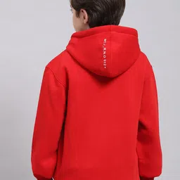 Monte Carlo Boys Typography Printed Hooded Front Open Sweatshirt image 5