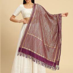 Dupatta Bazaar Woven Design Zari Dupatta image 1