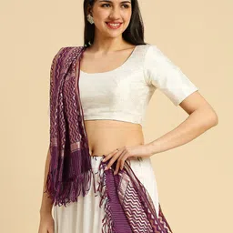 Dupatta Bazaar Woven Design Zari Dupatta image 2