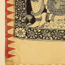Dupatta Bazaar Ethnic Motifs Printed Pure Silk Kalamkari Dupatta image 2