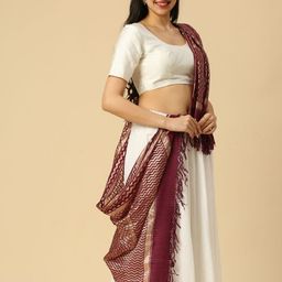 Dupatta Bazaar Woven Design Zari Dupatta image 3