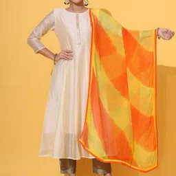 DECKEDUP Ethnic Motifs Printed Chiffon Dupatta-14