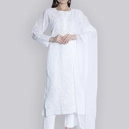 Seva Lucknowi Chikan Dupatta-10