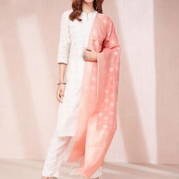 Fabindia Ethnic Motifs Woven Design Dupatta with Zari-18