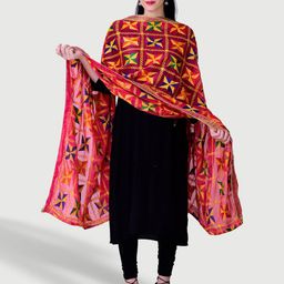 SWI Stylish Phulkari Embroidered Dupatta-35