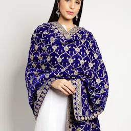 Moda Chales Embroidered Velvet Dupatta-picture-54
