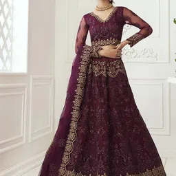 ALIZEH Semi-Stitched Lehenga & Unstitched Blouse With Dupatta-picture-31