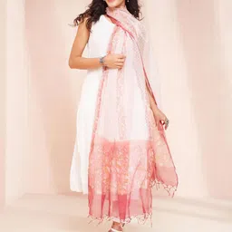 Fabindia Printed Cotton Silk Dupatta-picture-38