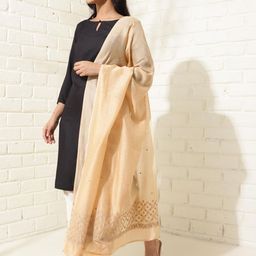 Fabindia Ethnic Motifs Embroidered Dupatta with Thread Work-picture-15