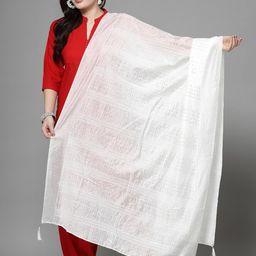 Clora Creation Embroidered Dupatta with Sequinned-8