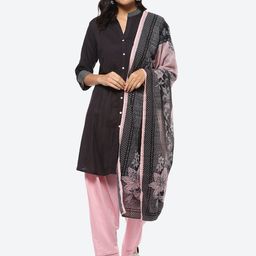 Biba Women Pleated Kurta with Palazzos & Dupatta Set-picture-31