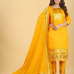 Royal Rajgharana Saree Pure Silk Unstitched Dress Material-picture-20