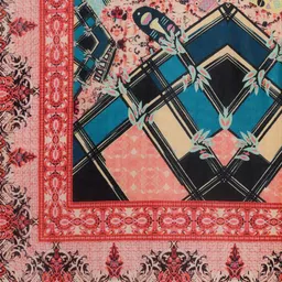 Kaizen TEXO FAB Green & Rust Ethnic Motifs Printed Dupatta image 2