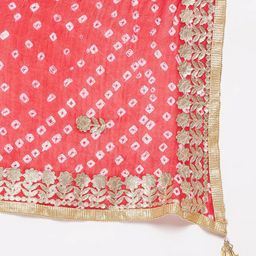 Clora Creation Printed Block Print Dupatta with Gotta Patti image 5