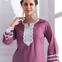 Anouk Women Regular Thread Work Kurta with Salwar & With Dupatta image 2