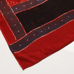 Taavi Block Printed Ajrakh Dupatta image 3